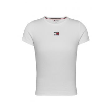 Tricou slim fit striat