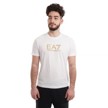 Tricou EMPORIO ARMANI EA7 pentru barbati TRAIN GOLD LABEL M TEE SS PIMA JS BIG LOGO - 3DPT08PJM9Z01100