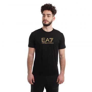 Tricou EMPORIO ARMANI EA7 pentru barbati TRAIN GOLD LABEL M TEE SS PIMA JS BIG LOGO - 3DPT08PJM9Z01200