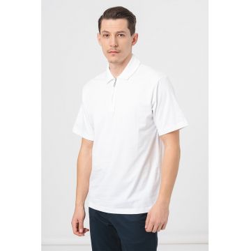 Tricou polo cu fenta cu fermoar