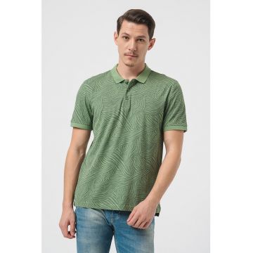 Tricou polo cu model abstract