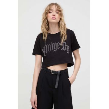 Aniye By tricou din bumbac femei, culoarea negru 185344