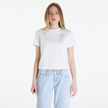 Tricou Calvin Klein Jeans Satin Boxes Baby Tee White