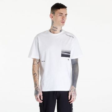 Tricou Calvin Klein Jeans Serenity Back Graphic White