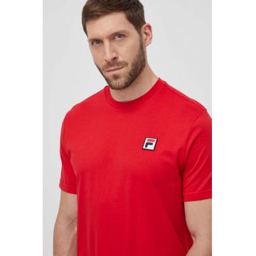 Fila tricou din bumbac barbati, culoarea rosu, cu imprimeu