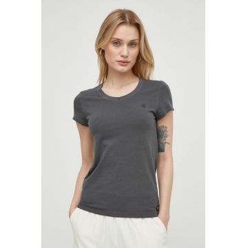 G-Star Raw tricou din bumbac femei, culoarea gri