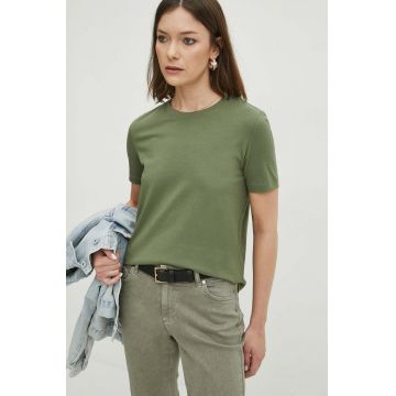 Medicine tricou din bumbac femei, culoarea verde