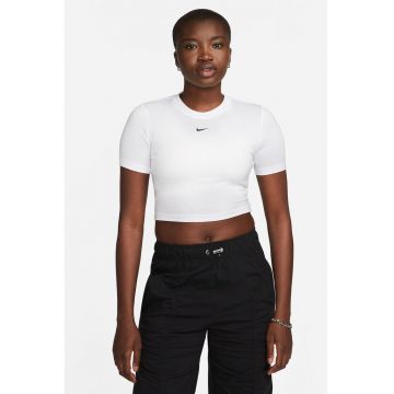 Tricou crop din amestec de modal