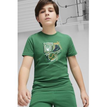 Tricou cu imprimeu si decolteu la baza gatului Year of Sports