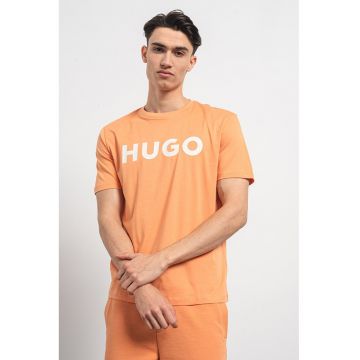 Tricou regular fit cu logo contrastant Dulivio