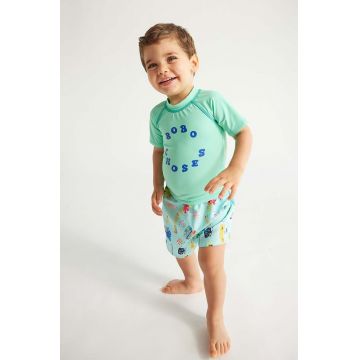 Bobo Choses tricou de înot pentru bebeluși culoarea turcoaz