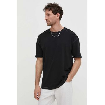 Samsoe Samsoe tricou de in culoarea negru, neted