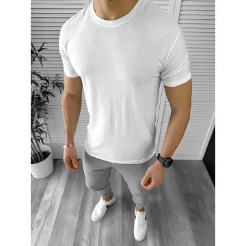 Tricou barbati alb 12453 40-2