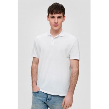 Tricou polo de bumbac cu aspect pique