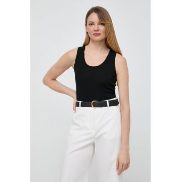 Weekend Max Mara top femei, culoarea negru 2415360000000