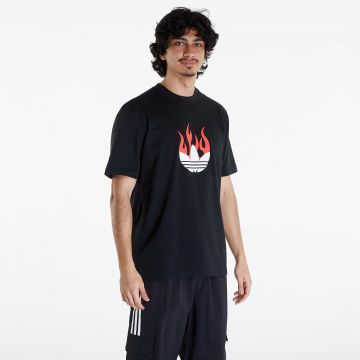 Tricou adidas Flames Logo Tee Black