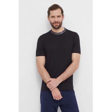 BOSS Green tricou din bumbac bărbați, culoarea negru, uni 50512867