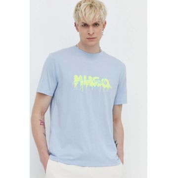 HUGO tricou din bumbac bărbați, cu imprimeu 50515282