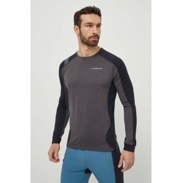 LA Sportiva mânecă lungă sport pentru copii Beyond culoarea gri, cu imprimeu, P51900999