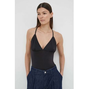 Samsoe Samsoe top femei, culoarea negru