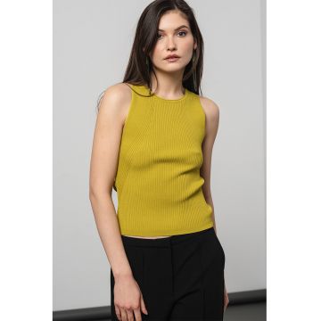 Top crop tricotat fin