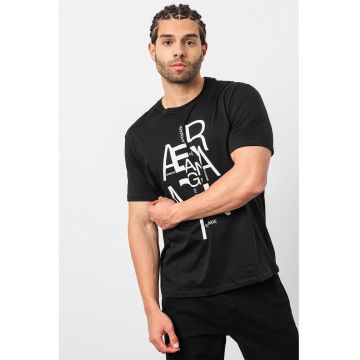 Tricou de bumbac cu logo