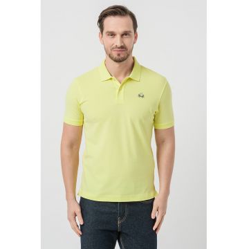 Tricou polo cu detaliu brodat