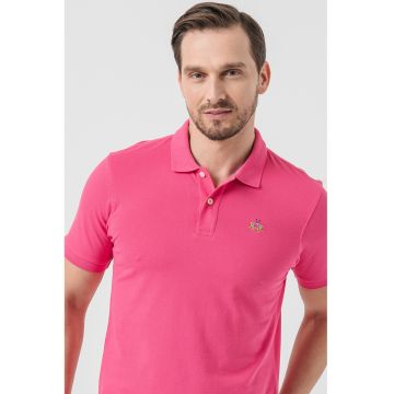 Tricou polo cu detaliu brodat