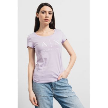 Tricou slim fit de bumbac