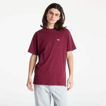 Tricou Vans Left Chest Logo Tee Burgundy