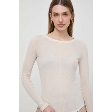 Weekend Max Mara longsleeve din bumbac x Arthur Arbesser culoarea bej 2415940000000