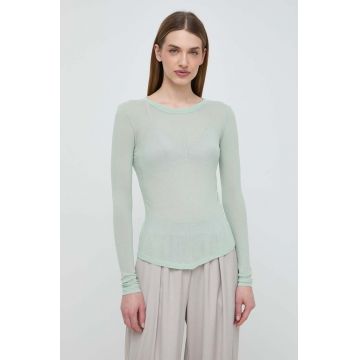 Weekend Max Mara longsleeve din bumbac x Arthur Arbesser culoarea verde 2415940000000