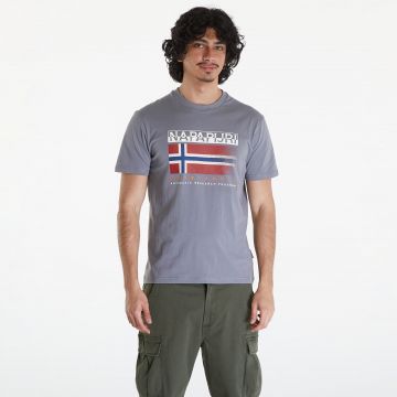 Tricou Napapijri S-Kreis Tee Grey Owl