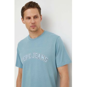 Pepe Jeans tricou din bumbac barbati, cu imprimeu