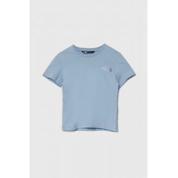 The North Face tricou de bumbac pentru copii RELAXED GRAPHIC TEE 2 culoarea turcoaz