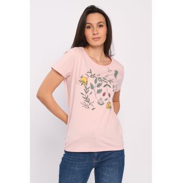 Tricou de bumbac cu imprimeu grafic