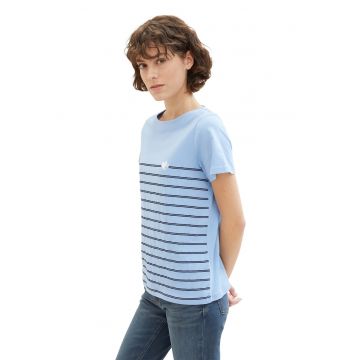 Tricou regular fit cu model in dungi