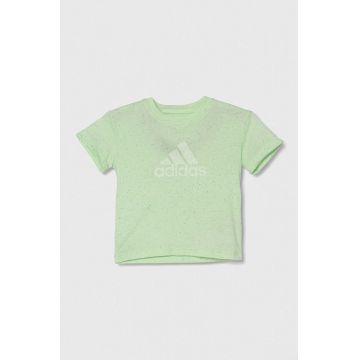 adidas tricou copii culoarea verde, modelator