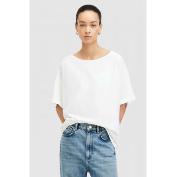 AllSaints tricou din bumbac LYDIA TEE femei, culoarea alb, W131JA