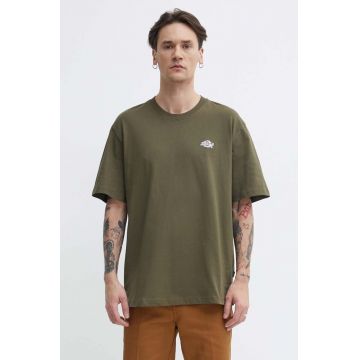 Dickies tricou din bumbac culoarea verde, cu imprimeu