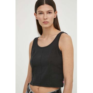 Levi's top femei, culoarea negru