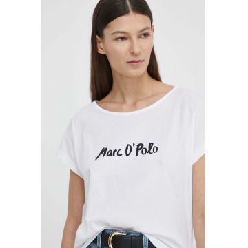 Marc O'Polo tricou din bumbac femei, culoarea alb