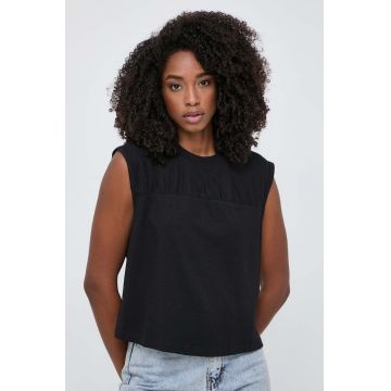 Silvian Heach top femei, culoarea negru