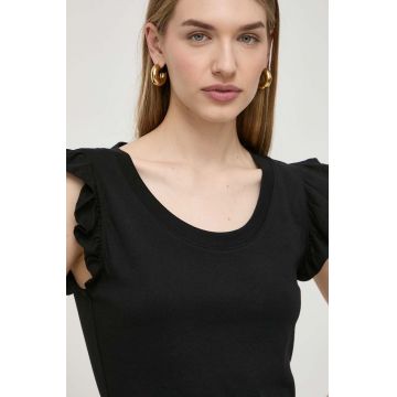 Silvian Heach tricou femei, culoarea negru