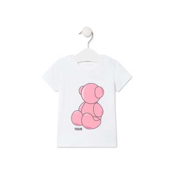 Tous tricou de bumbac pentru copii culoarea roz