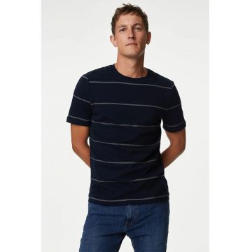 Tricou regular fit cu model in dungi