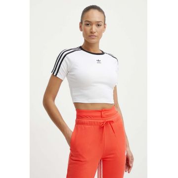 adidas Originals tricou femei, culoarea alb, IP0662