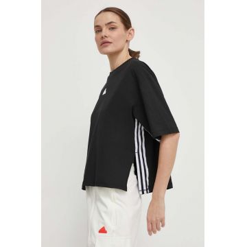 adidas tricou din bumbac femei, culoarea negru, IN1818