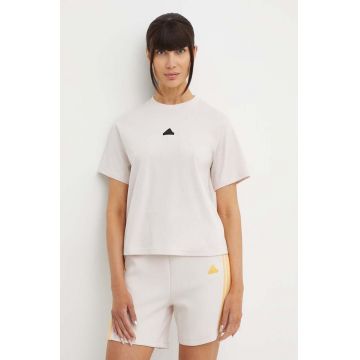 adidas tricou Z.N.E femei, culoarea roz, IS3931