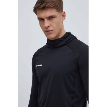 Mammut longsleeve sport Selun FL culoarea negru, neted